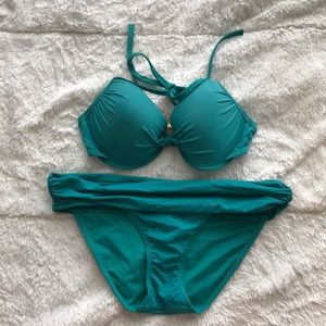 Victoria’s Secret push up triangle knot top bikini